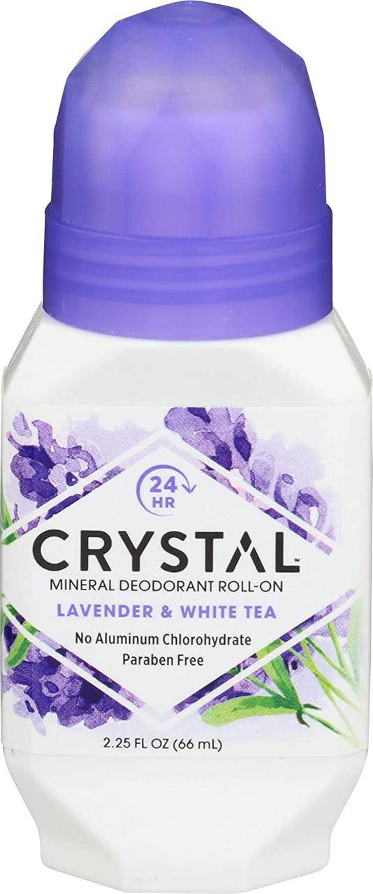 

Crystal Mineral Deodorant Roll-On Lavender & White Tea шариковый дезодорант с минеральными квасцами 66 мл