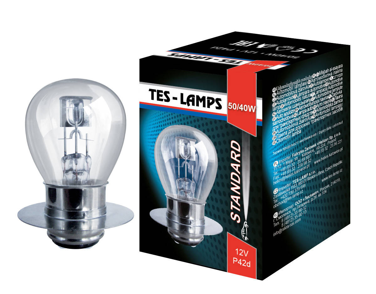 

Автолампа 12V 50/40W P42d Tes-lamps