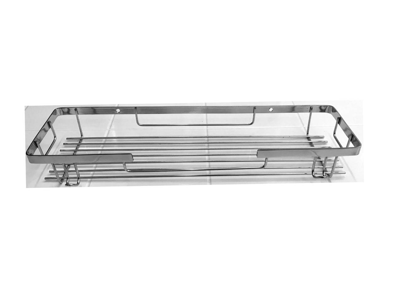 

Полка нержавейка в ванную прямая одинарная