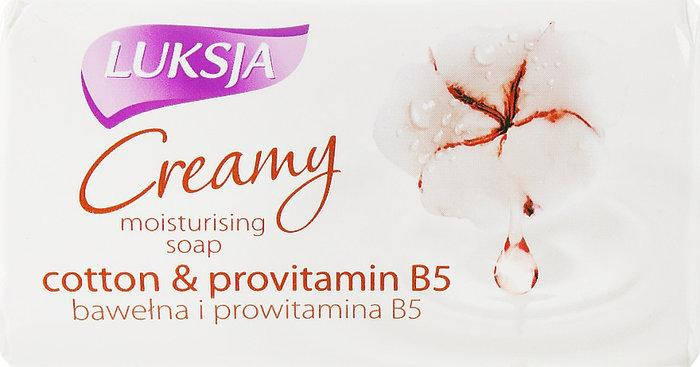 

Мило Luksja з бавовняним молочком і вітамінами A+E 95 г