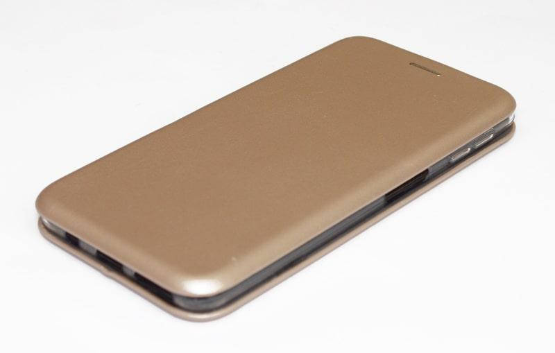 

Чехол книжка Level для Samsung Galaxy A7 2018 A750 Экокожа Золотой, Золотистый