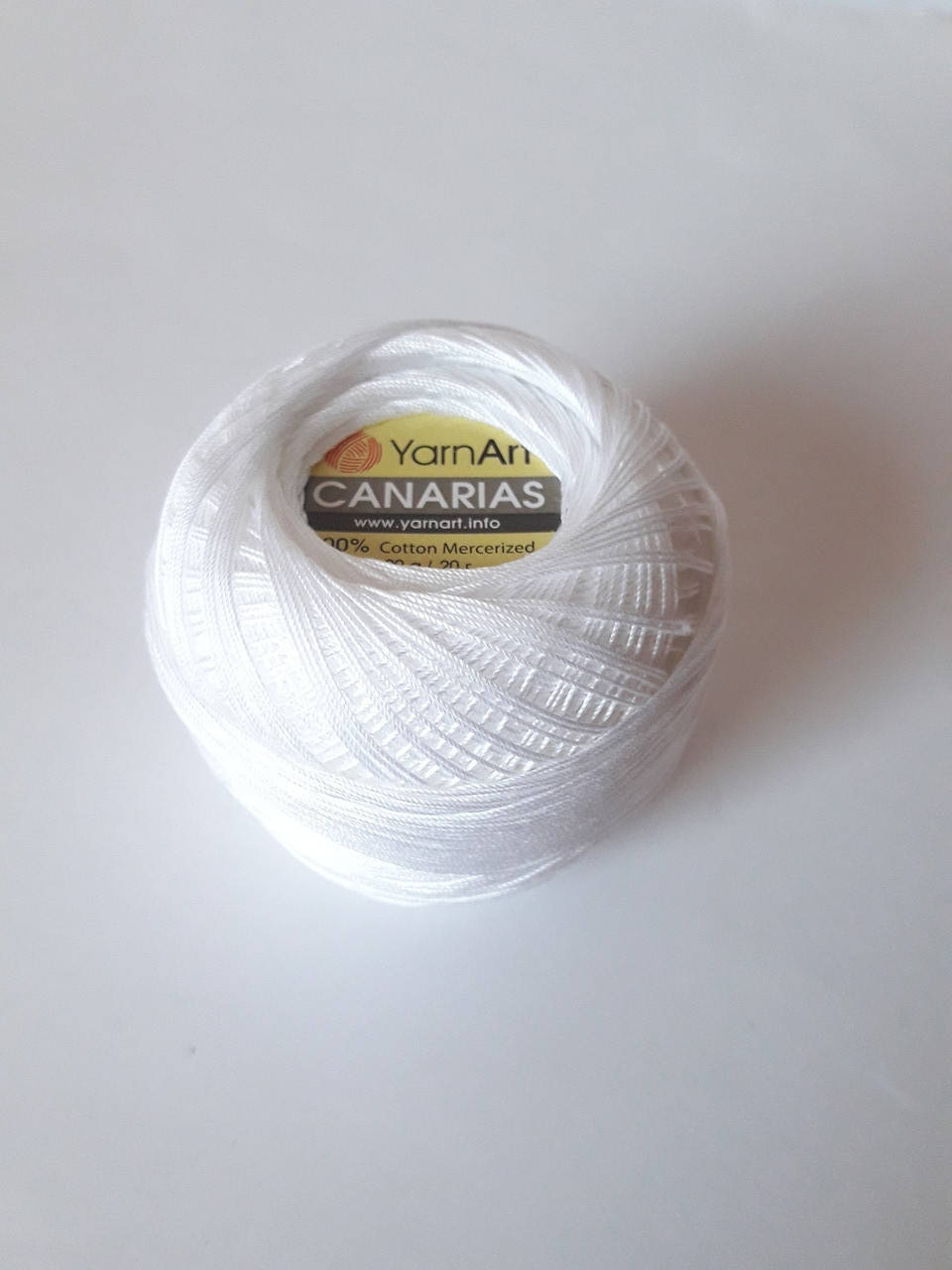 

Канаріас Пряжа Canarias YarnArt 100% бавовна, білий, 1 шт. № 1000, Белый