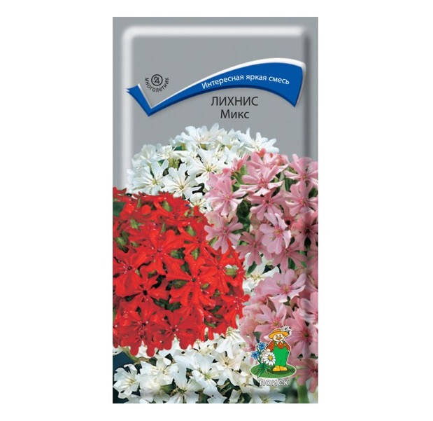 

Семена Лихнис Микс 0,1 грамма Поиск, Разные цвета