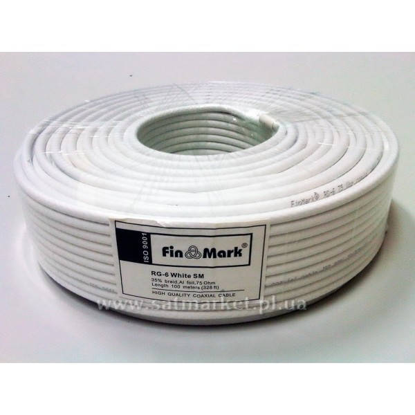 

Коаксиальный кабель FinMark RG-6 SM (100 м.) 75 Ом