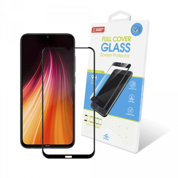 

Защитное стекло Global для Xiaomi Redmi Note 8 Full Glue Black (1283126496295), Черный