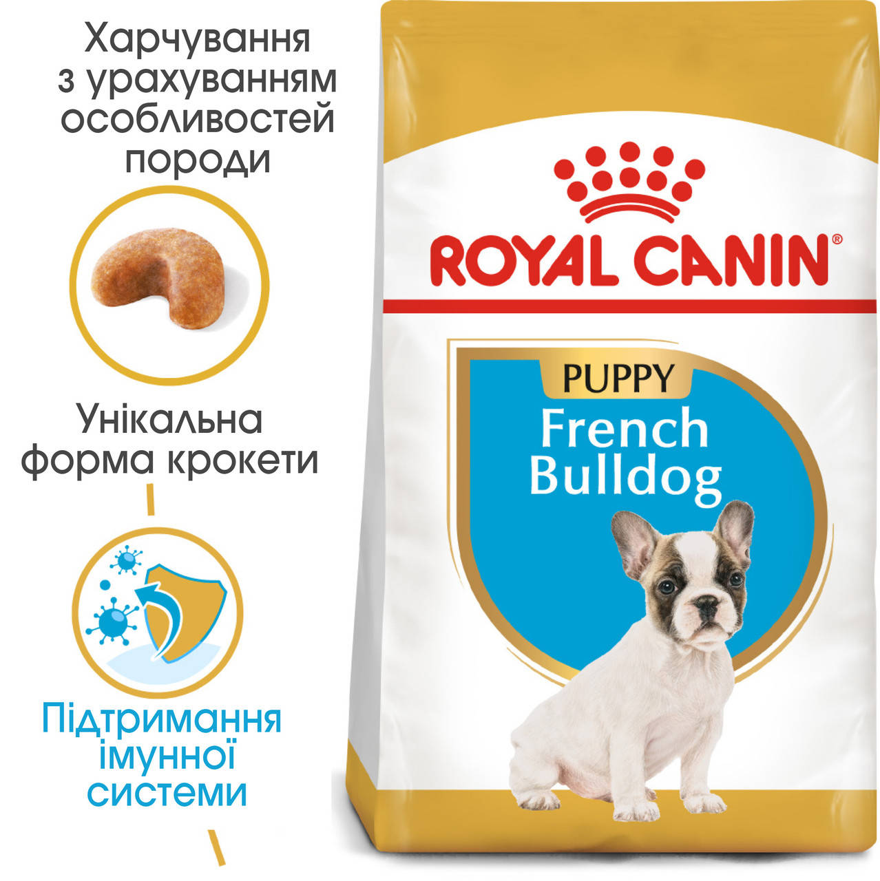 

Сухой корм Royal Canin French Bulldog Puppy для щенков, 1КГ