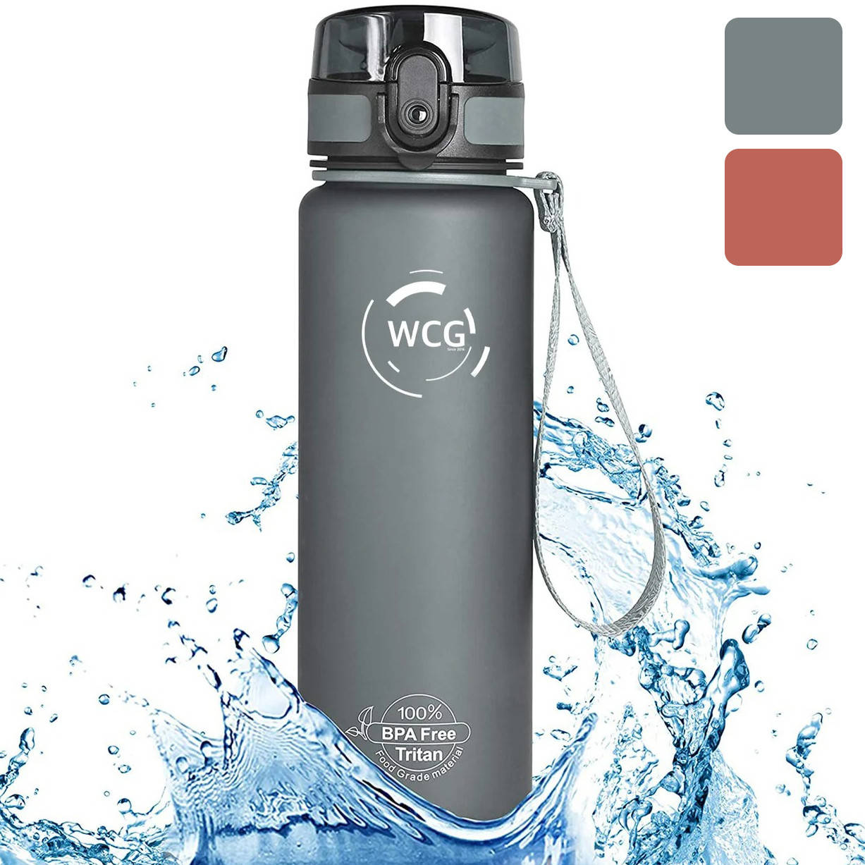 

Спортивная бутылка для воды WCG 0.5 л BPA Free фляга для спорта