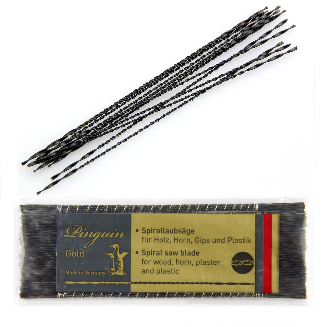 

Пилочки для лобзика спиральные Pinguin GOLD N3/0. Made in Germany, комплект 6 шт