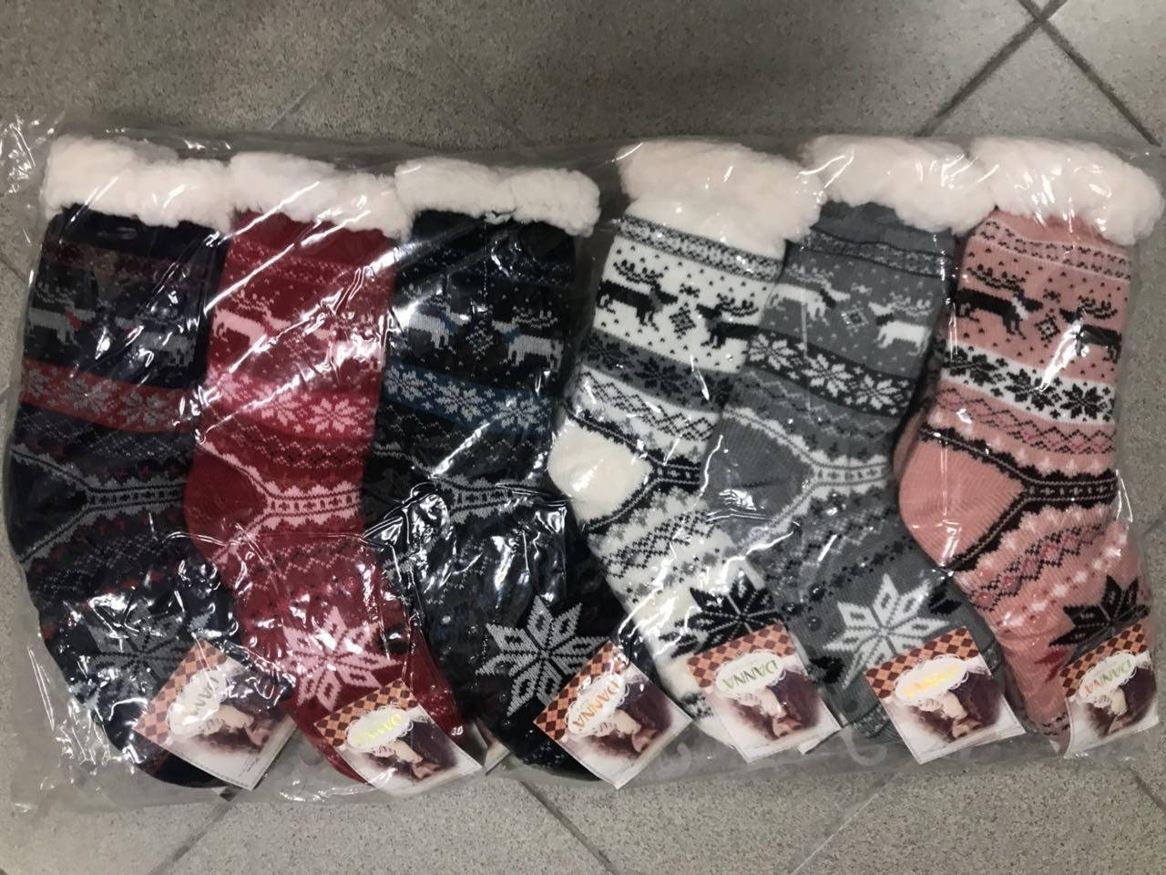 

Носки шерстяные на меху женские, Разные цвета