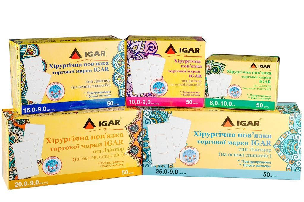 

Хирургическая пластерная повязка 10х9см стерильная 50шт