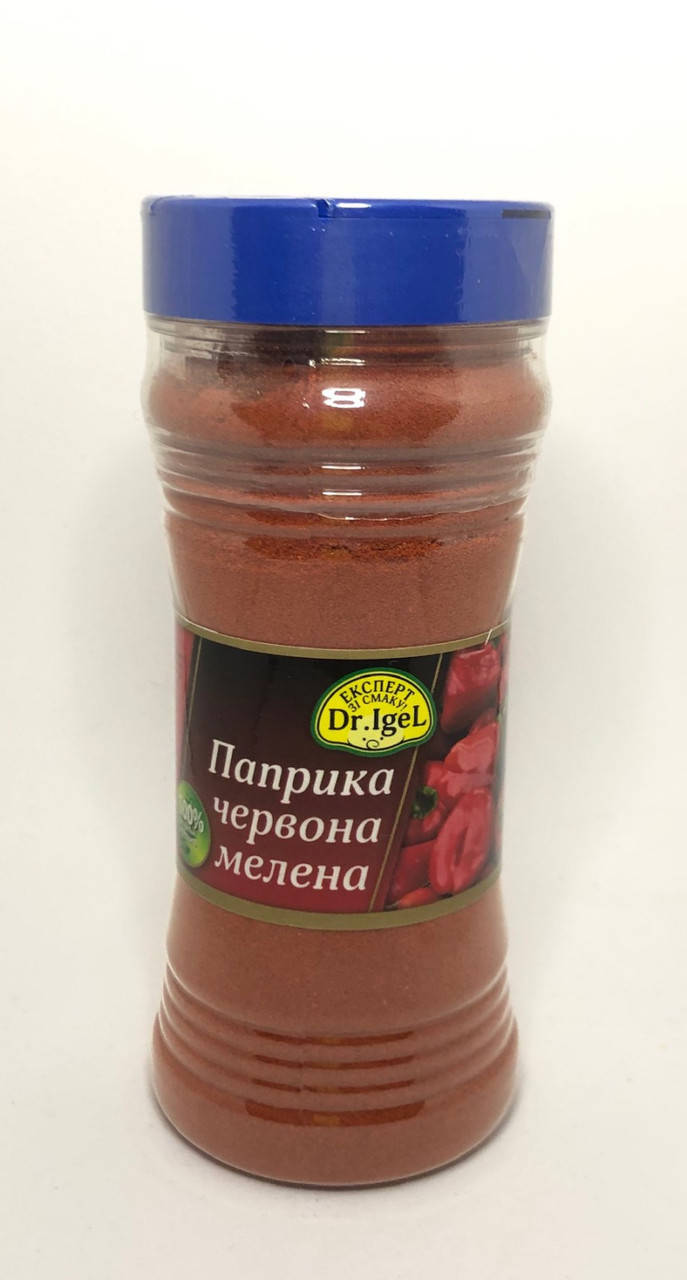 

Паприка красная молотая (банка), 180 г, Dr Igel