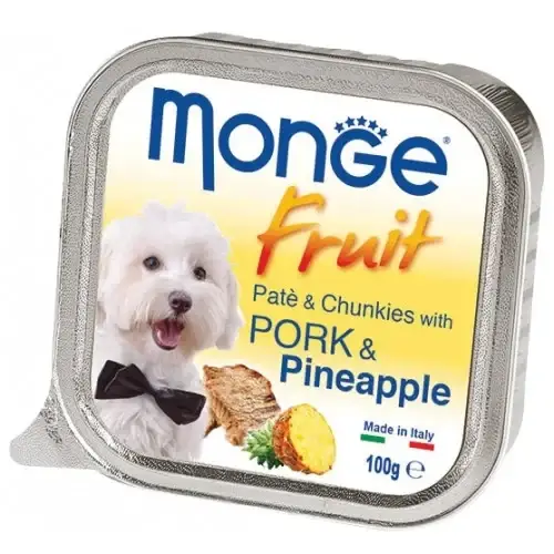 

Влажный корм MONGE DOG FRUIT со свининой и ананасом, 100 г