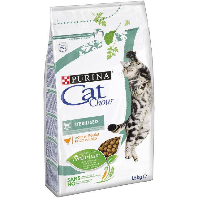 

Purina Cat Chow Sterilised Сухой корм для кастрированных/стерилизованных котов и кошек 1,5кг