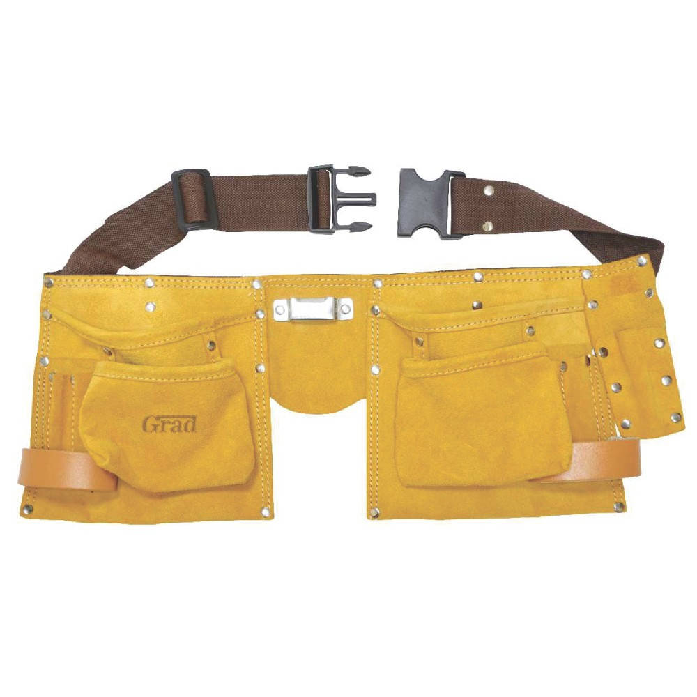 

Пояс слесарный (кожаный) 11 карманов TM GRAD