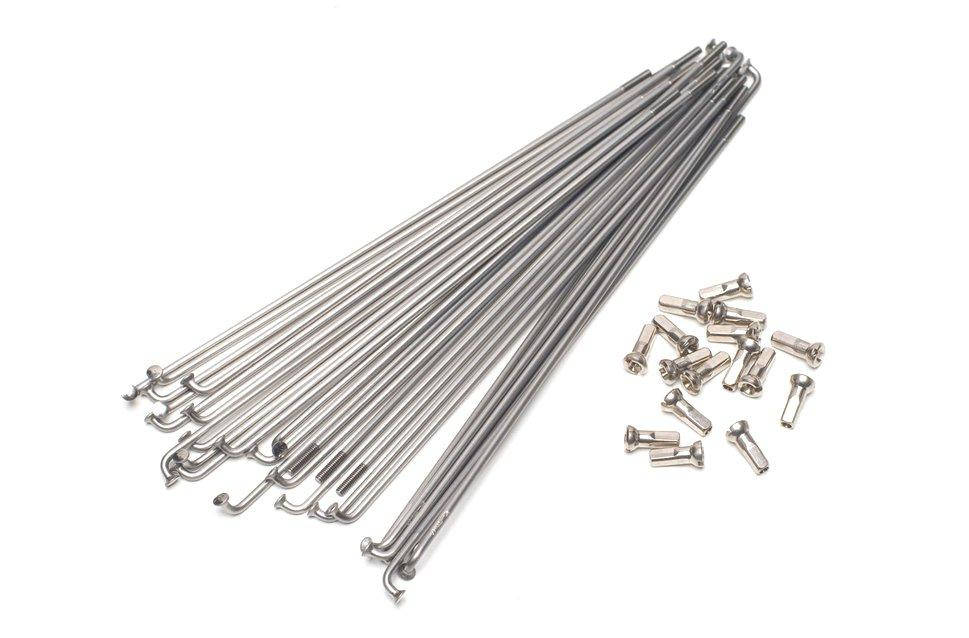 

Спиця 258 mm SLE Нержавійка, Срібляста + Ніпель