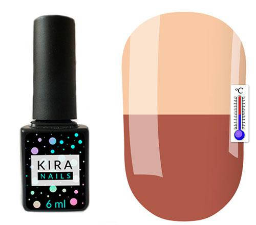 

Термо гель-лак Kira Nails №T02 (розово-коричневый, при нагревании кремовый), 6 мл