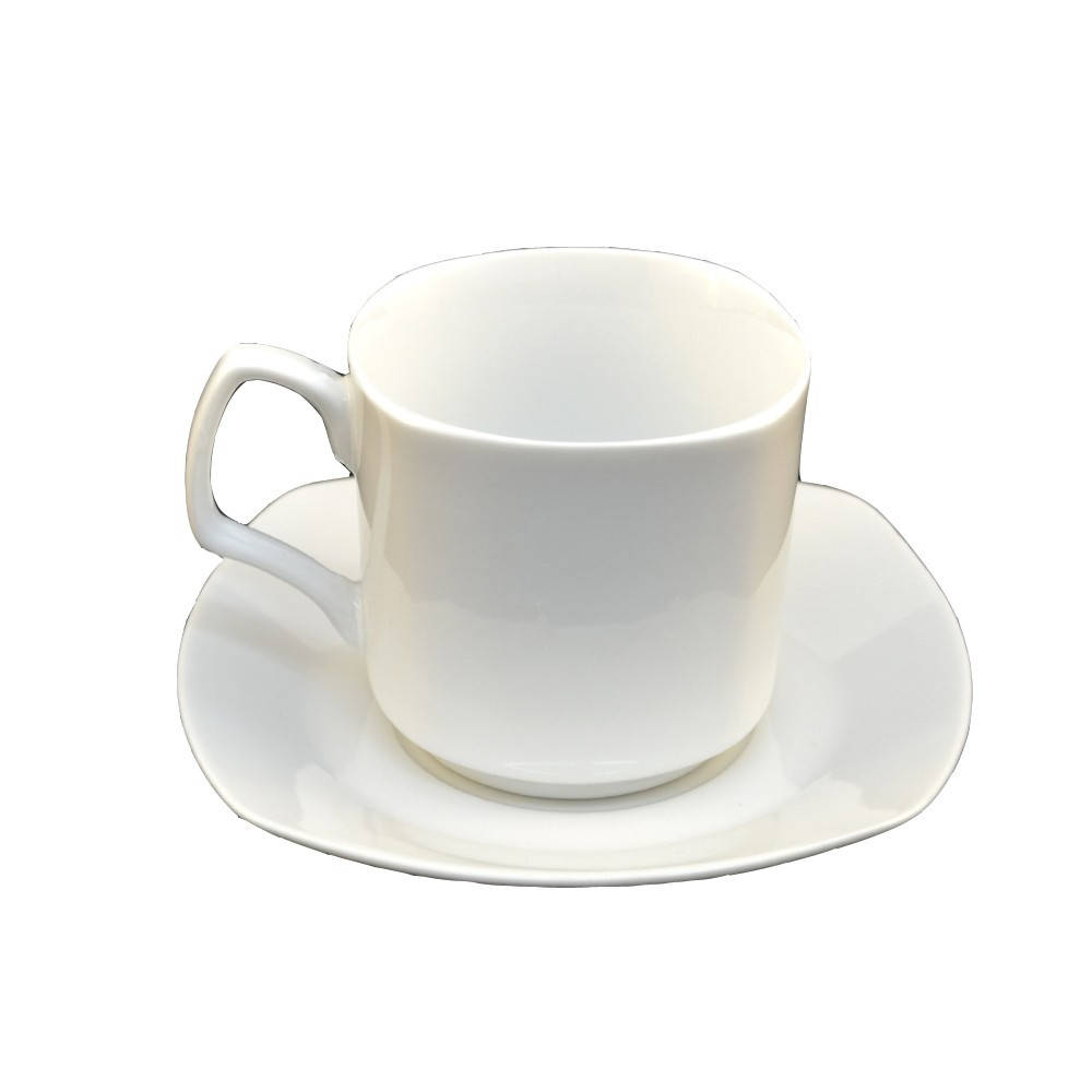 

Набор чайный Helios фарфоровый чашка 180 мл и блюдце 2 предмета (HR1313), Белый