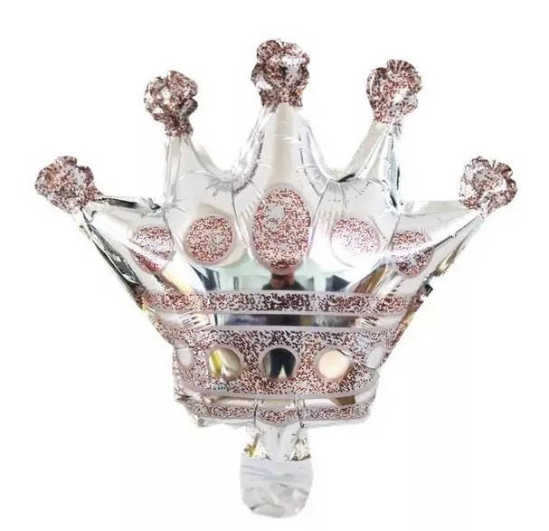 

Фольгированная мини-фигура "Корона серебро" 25см, с клапаном, Китай, Серебристый