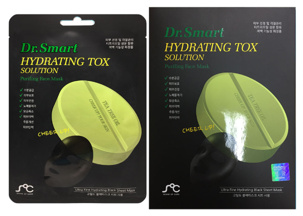 

Распродажа! Маска для проблемной кожи с маслом чайного дерева Dr. Smart Hydrating Tox Solution Purifying