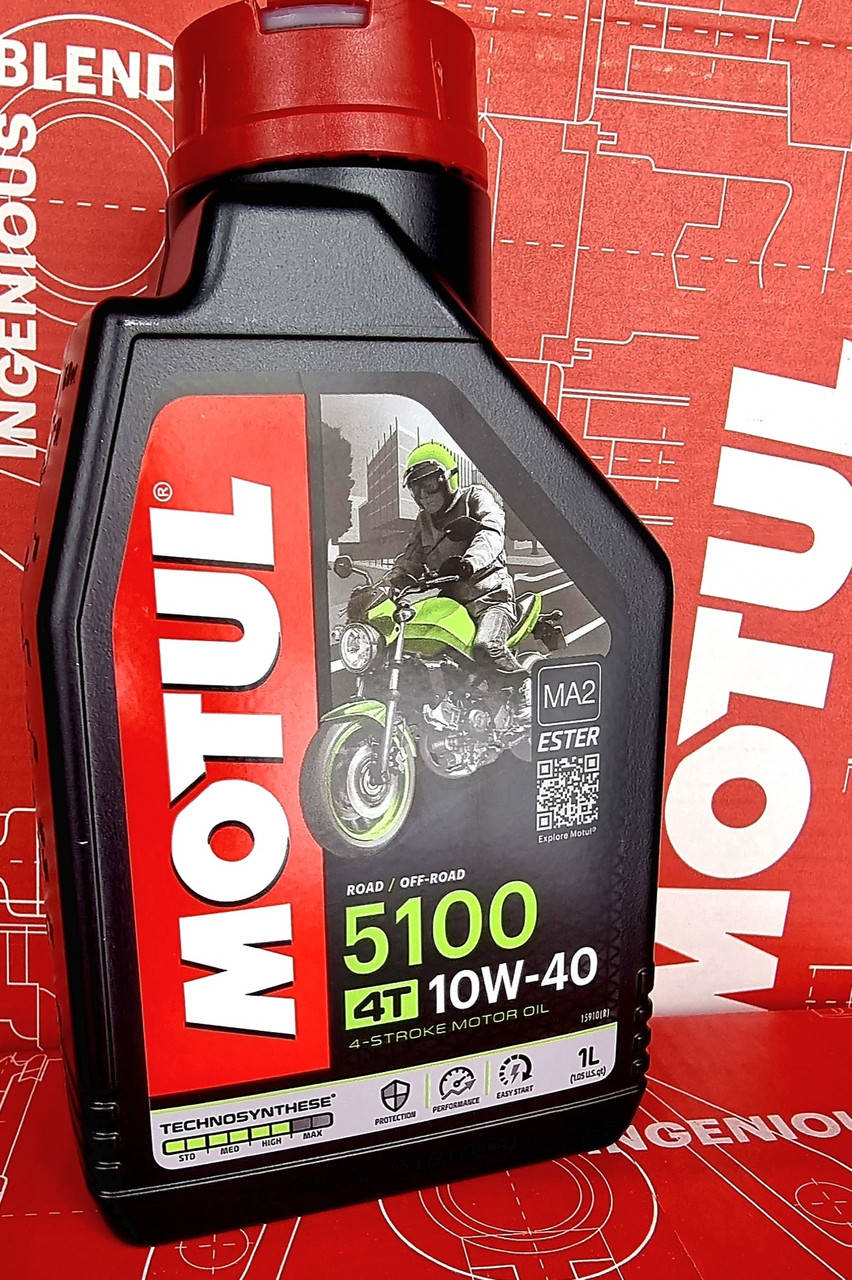 

Масло моторное для мотоциклов Motul 5100 4T SAE 10W40 (1L) 836511