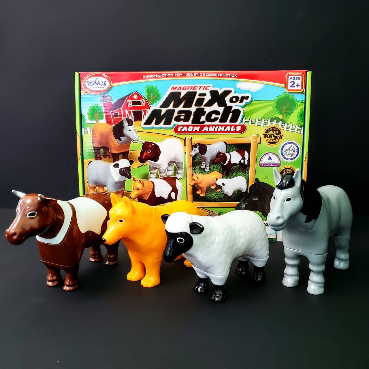 

Игровой магнитный набор "Ферма" Popular Plaything, Разные цвета