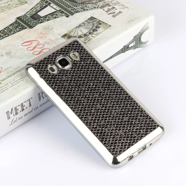 

Гламурный силиконовый чехол для Samsung Galaxy J3 (2017) SM-J330F J330H J330 с блесками Black, Черный