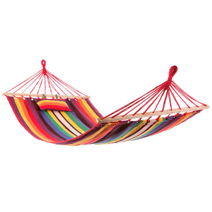 

Гамак с планкой, хлопок, подушка, 200*100 см