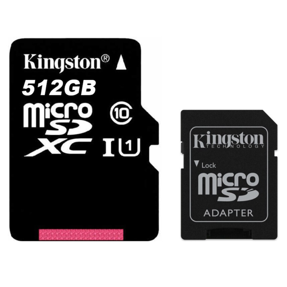 

Карта пам'яти Kingston microSDXC Canvas Select 512GB Class 10 UHS-I A1 W-80MB/s R-100MB/s + SD-адаптер