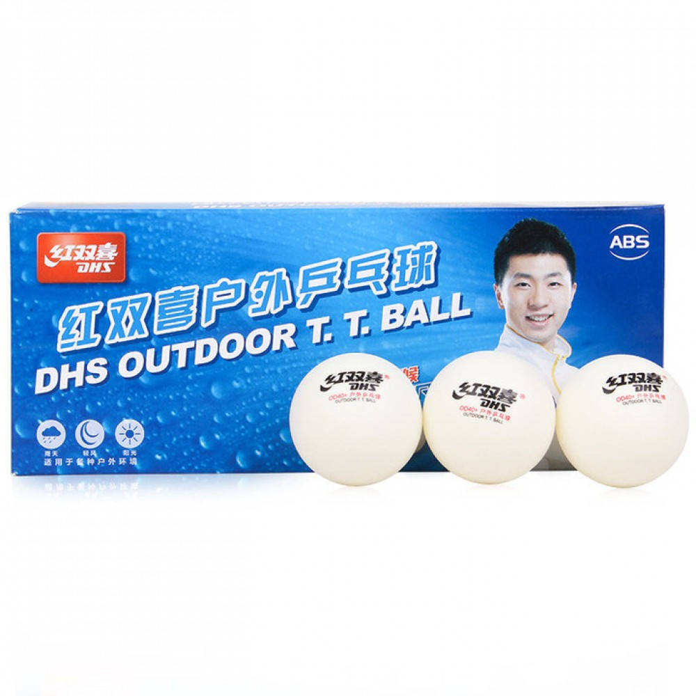 

Мячи для настольного тенниса DHS Cell-Free Dual Outdoor 40+ мм 1* (10 шт.)