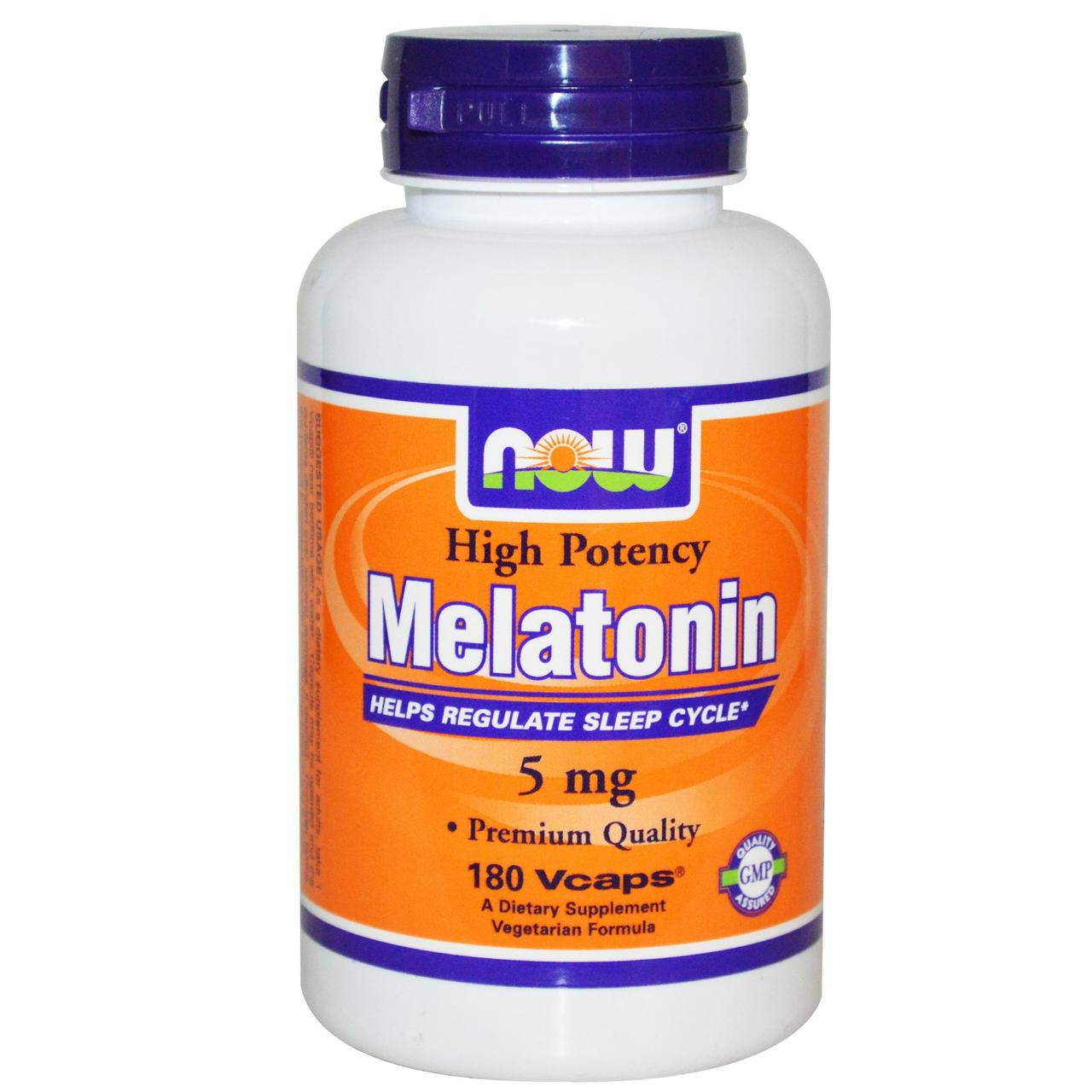 

NOW Foods Melatonin 5 мг 180 капсул