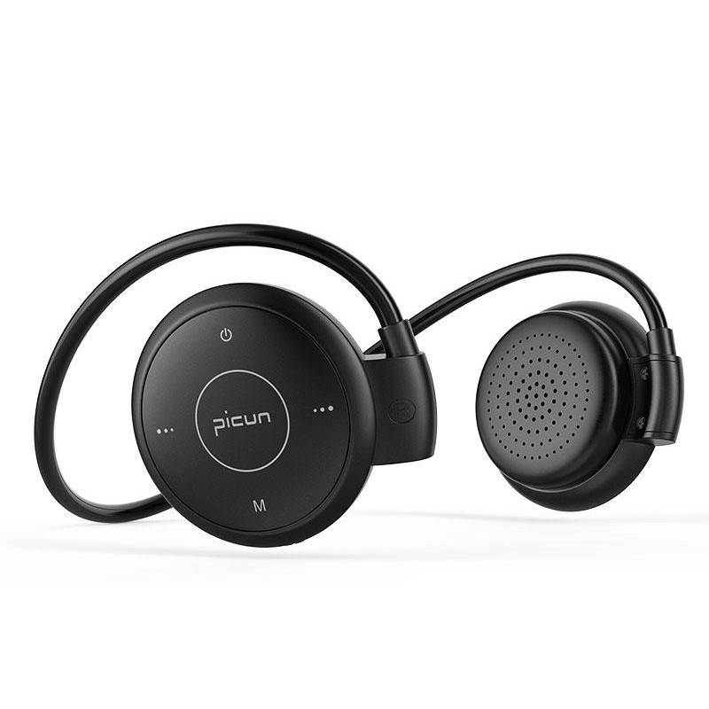 

Спортивные беспроводные Bluetooth наушники Picun T6 Black-Silver, Черный