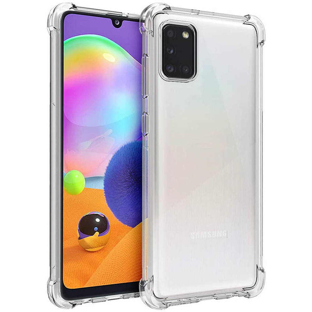

Прозрачный противоударный чехол Samsung A31 самсунг а31