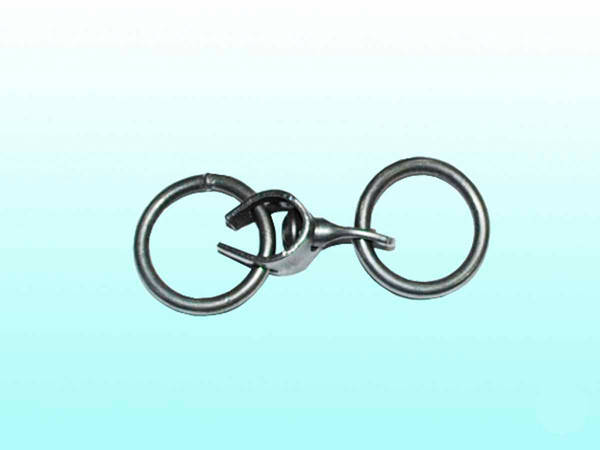 

Вертушка для соединения цепи с ошейником двухкольцевая средняя