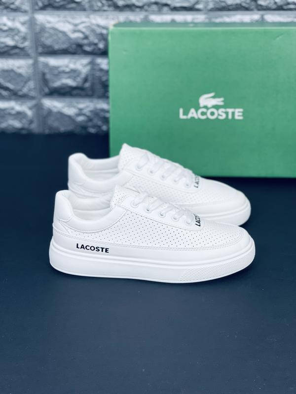 

Женские летние белые кроссовки Лакоста. Кроссовки Lacoste 39, Лето, Белый