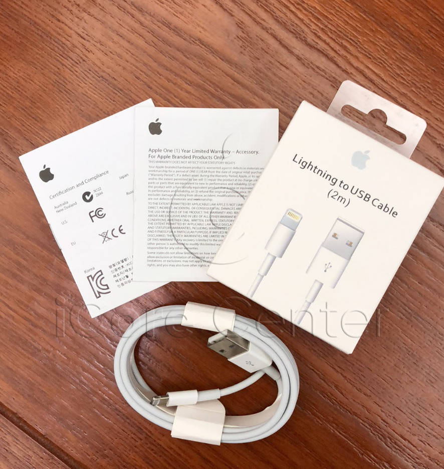 

Oригинальный кабель шнур зарядка на для айфон iphone 5 6 7 8 Х 2m ebay, Белый