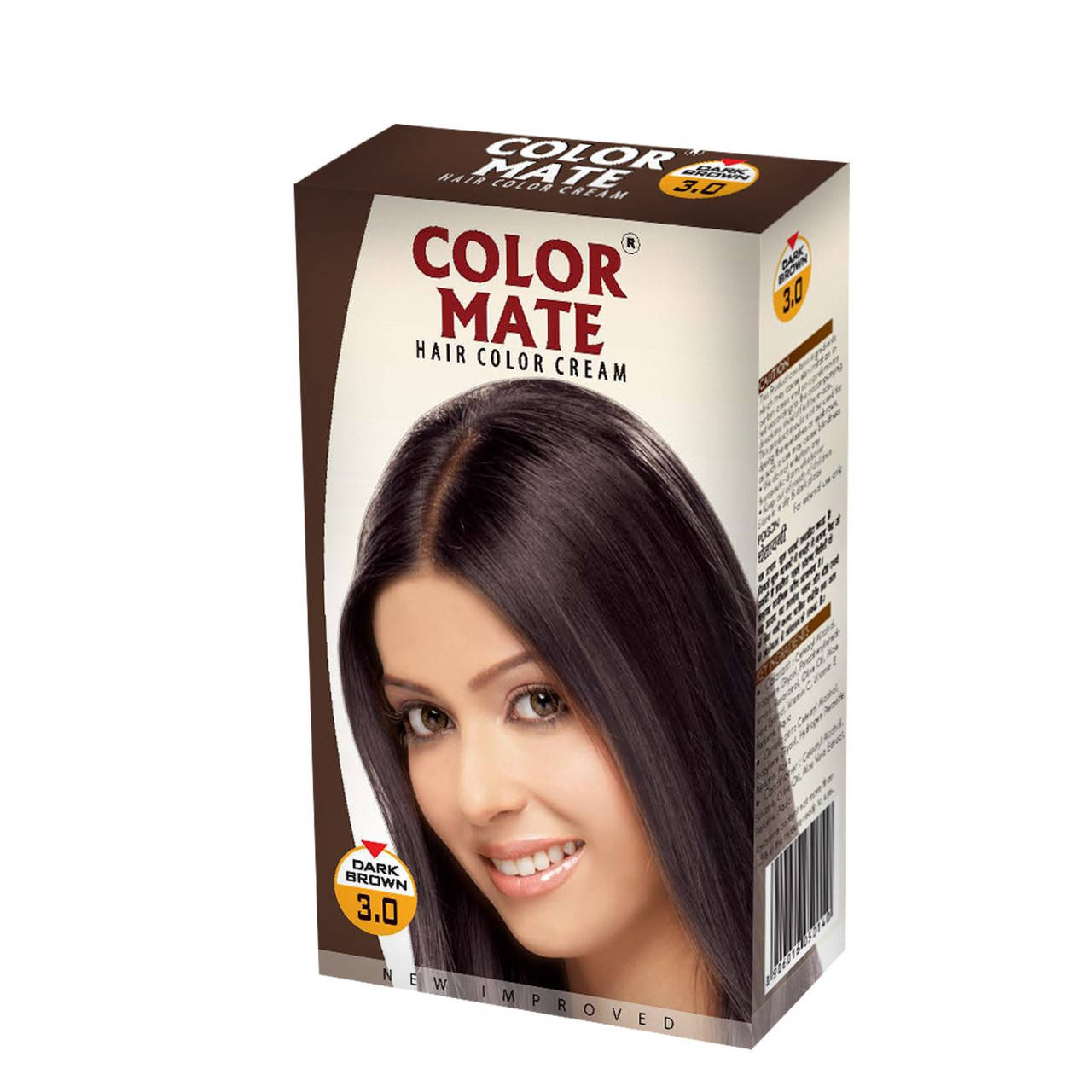

Крем-Фарба Color Mate Hair Color Cream - Dark Brown (Темно-коричневий) 60мл+60мл+10мл