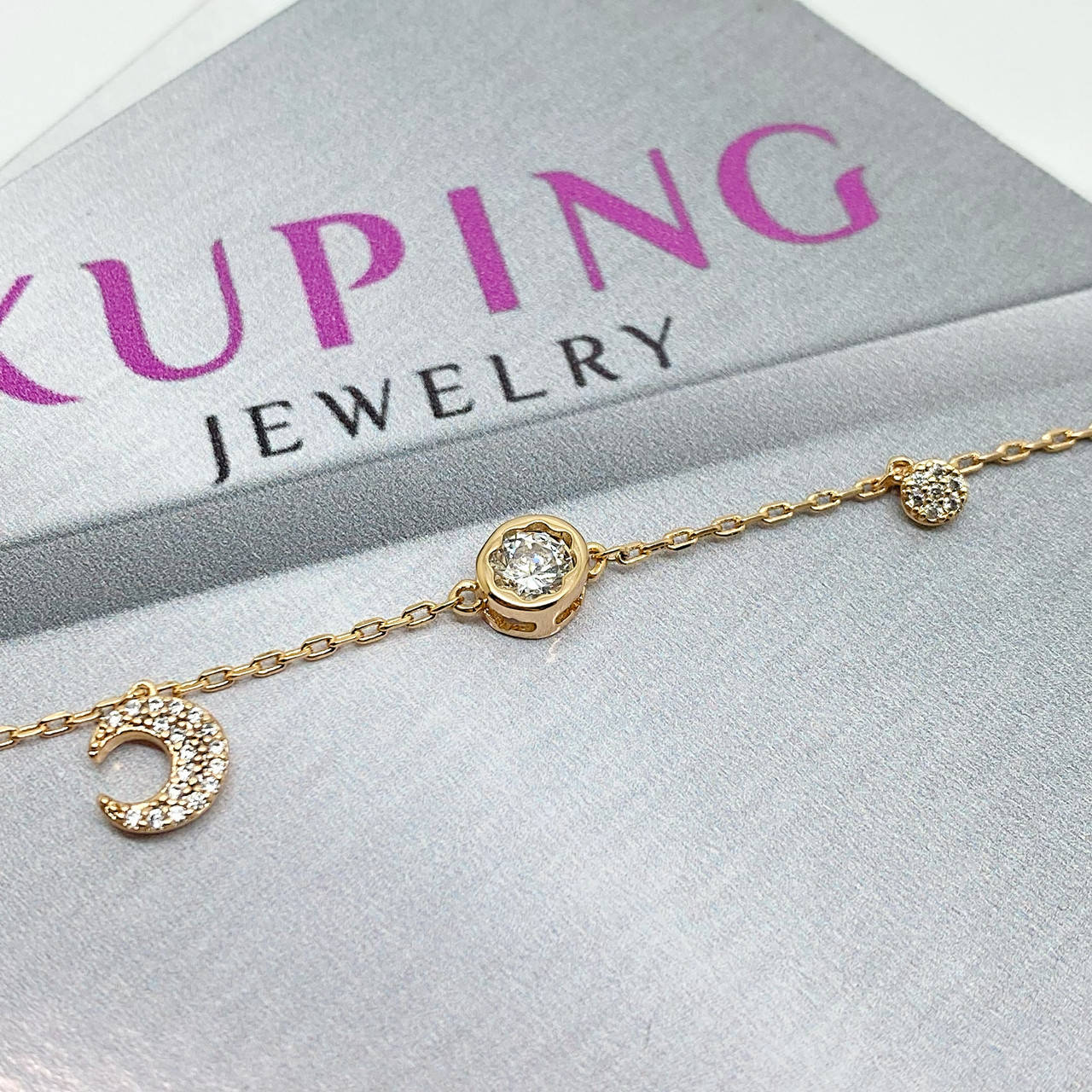 

17+3 см. Нежный браслет xuping