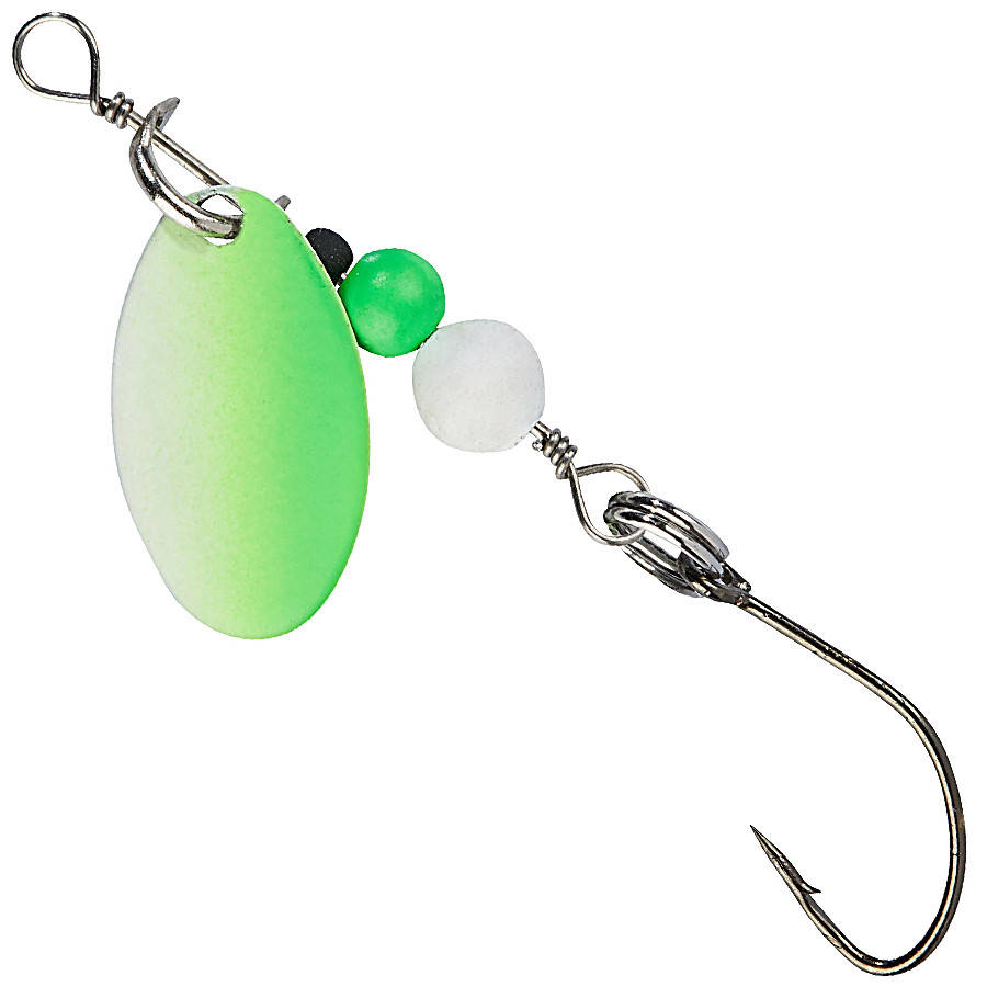 

Блесна-вертушка Balzer UV Micro Spinner green-white 3.5cm. 1гр.