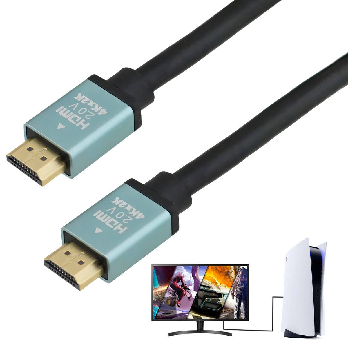 

Кабель HDMI-HDMI 2.0 4K*2K на 3 метра, провод для монитора hdmi с поддержкой 4К | hdmi для телевизора (TS), Черный