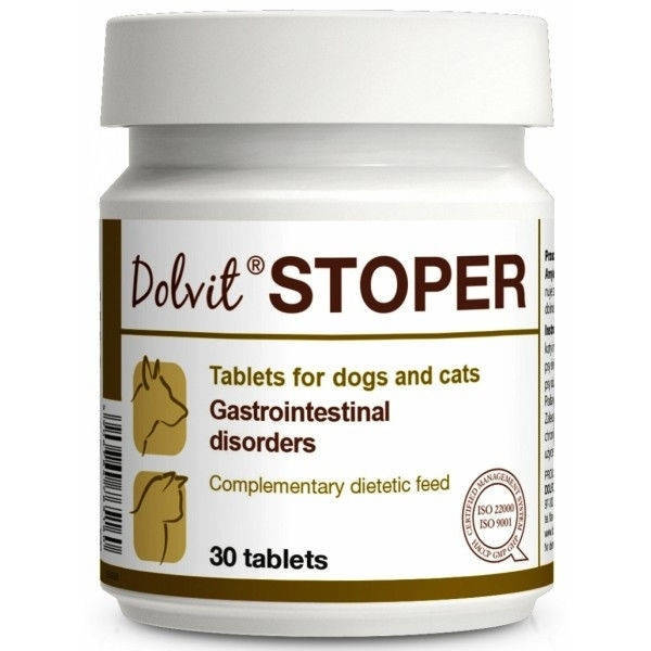 

Стопер Долвит Долфос DOLFOS STOPER при острой диарее, для кошек и собак, 30табл