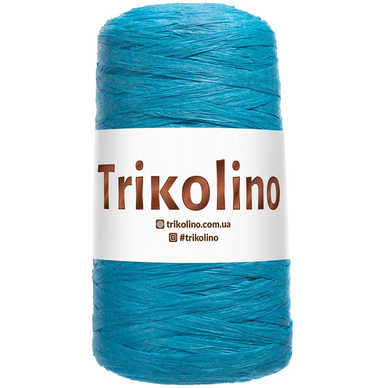 

Рафия Trikolino Naturale голубой соломка для вязания шляп, сумок