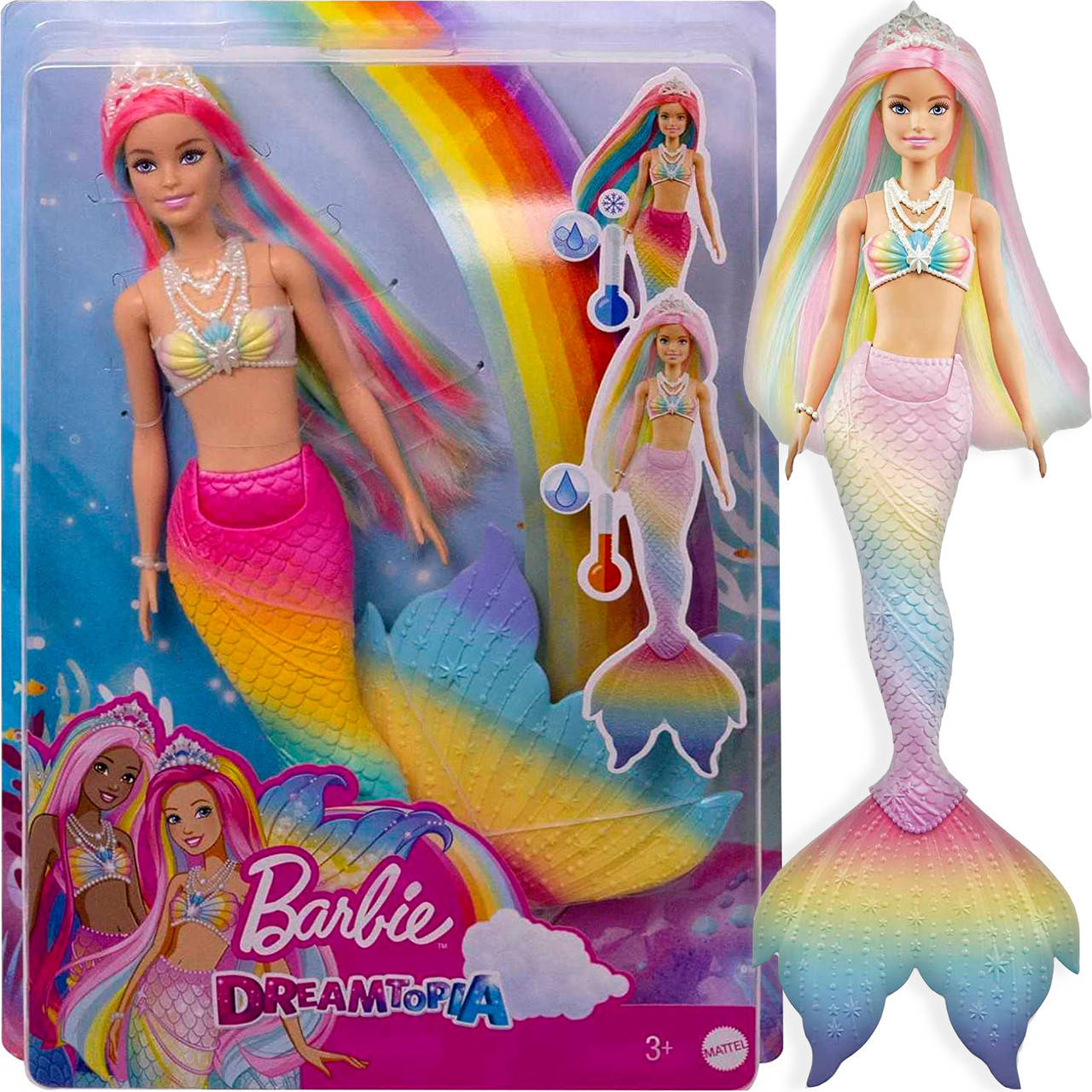 

Кукла Barbie Dreamtopia Rainbow Magic Mermaid Blond Барби Дримтопия Радужная Русалка