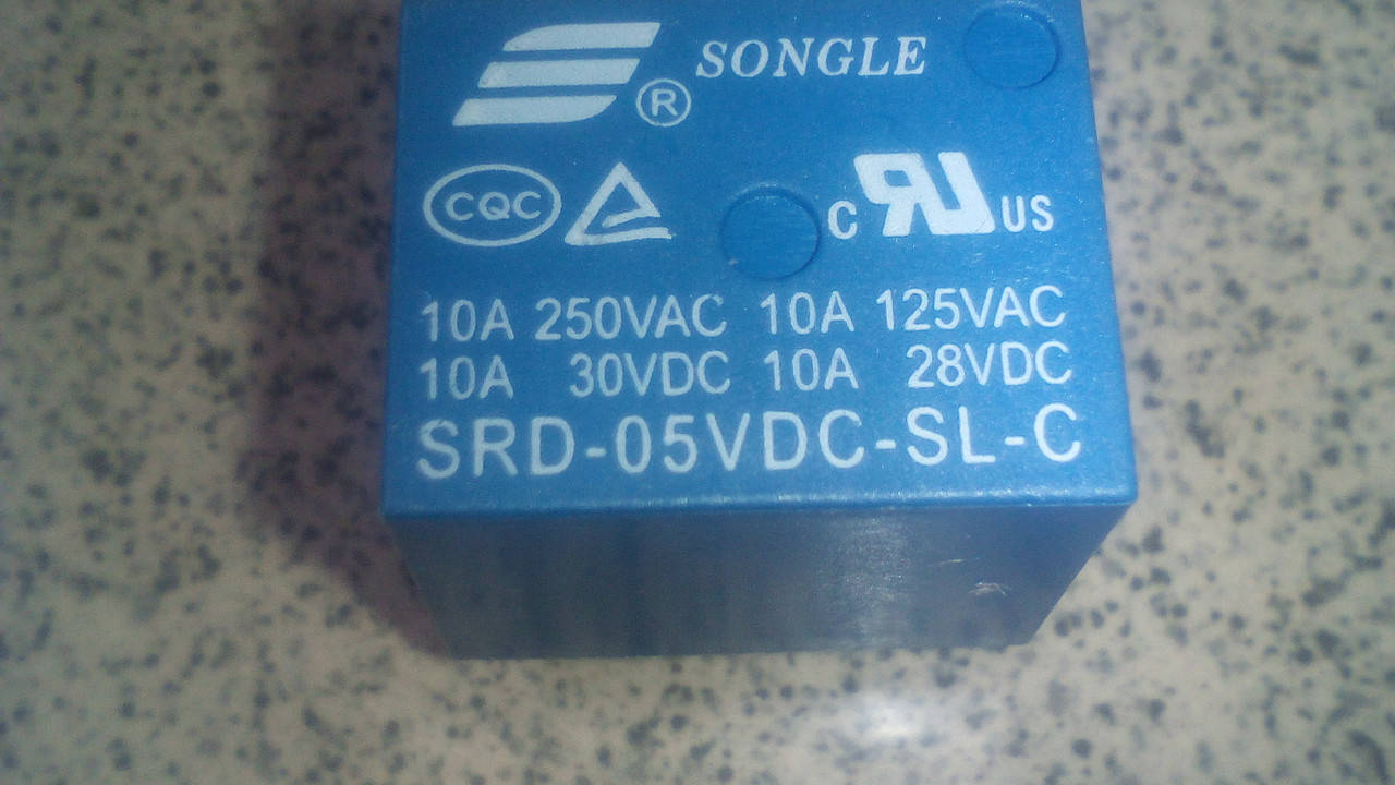 

SRD-05VDC-SL-C Реле 5V, 10A