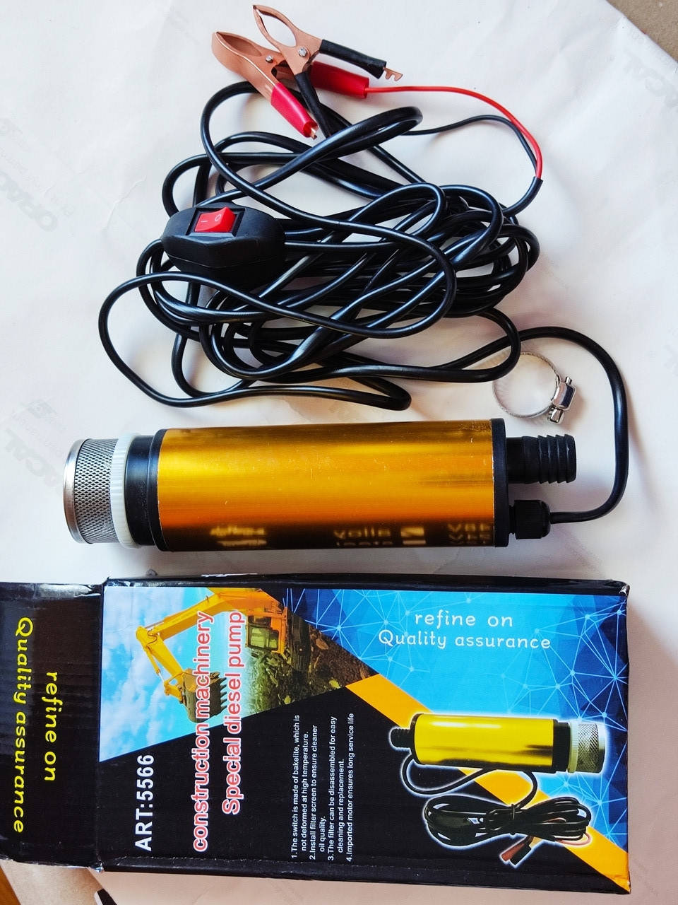 

Электро насос для перекачки Дизельного топлива 12V погружной насос 12 вольт 50мм