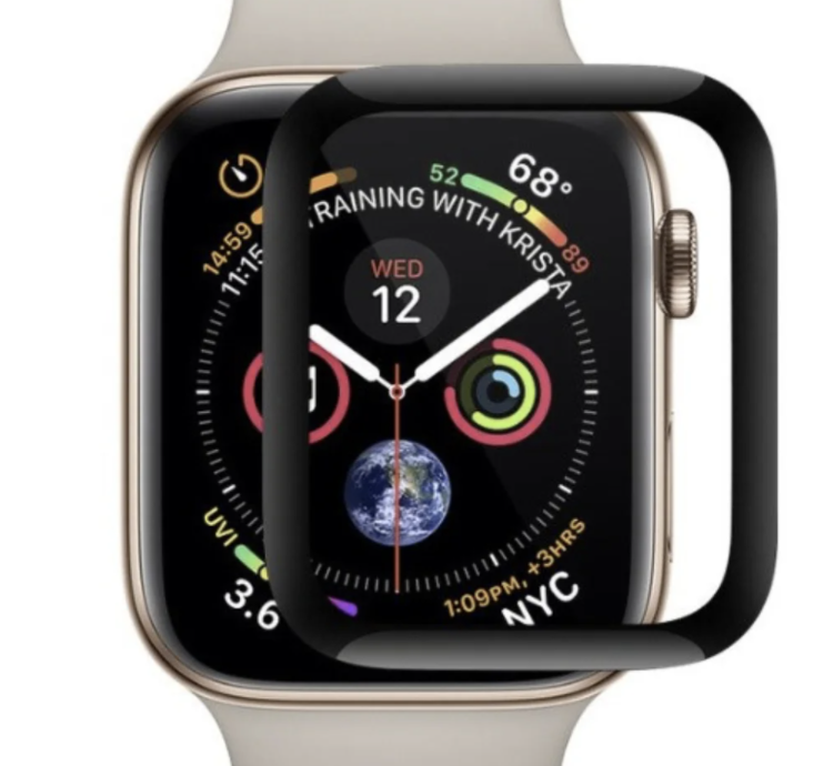 

Защитная пленка для Apple Watch 40mm Series 4, full glue, цвет черный