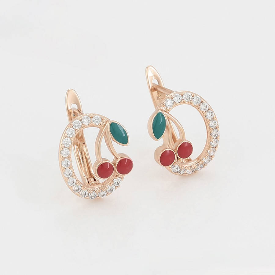 

Позолоченные серьги Вишенки фирма Xuping.