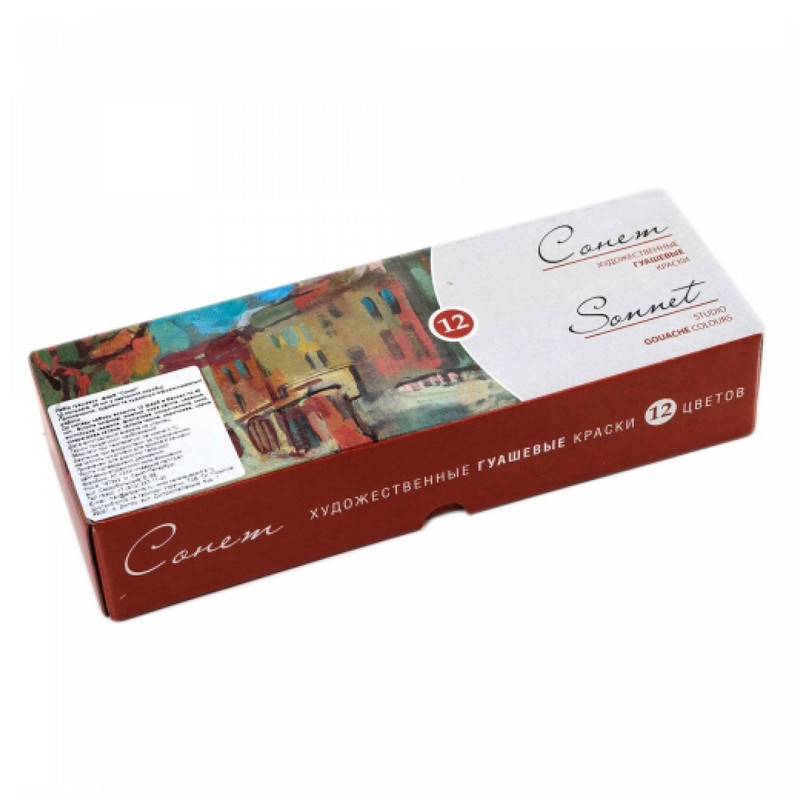 

Набір гуашевих фарб, Сонет, 12 * 40мл