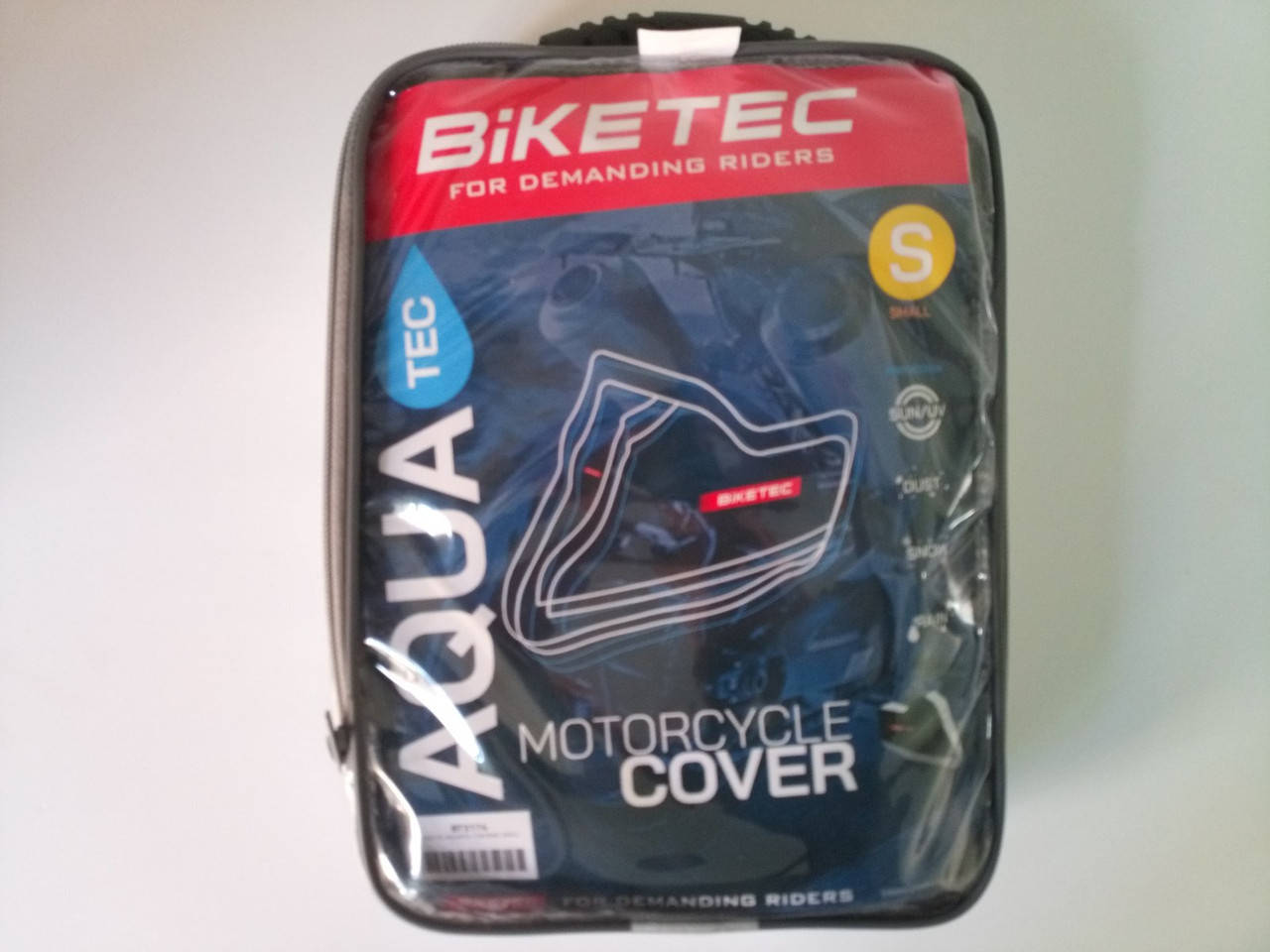 

Водонепроницаемый чехол для мотоцикла (размер S) BIKETEC AQUATEC цвет черный/cерый
