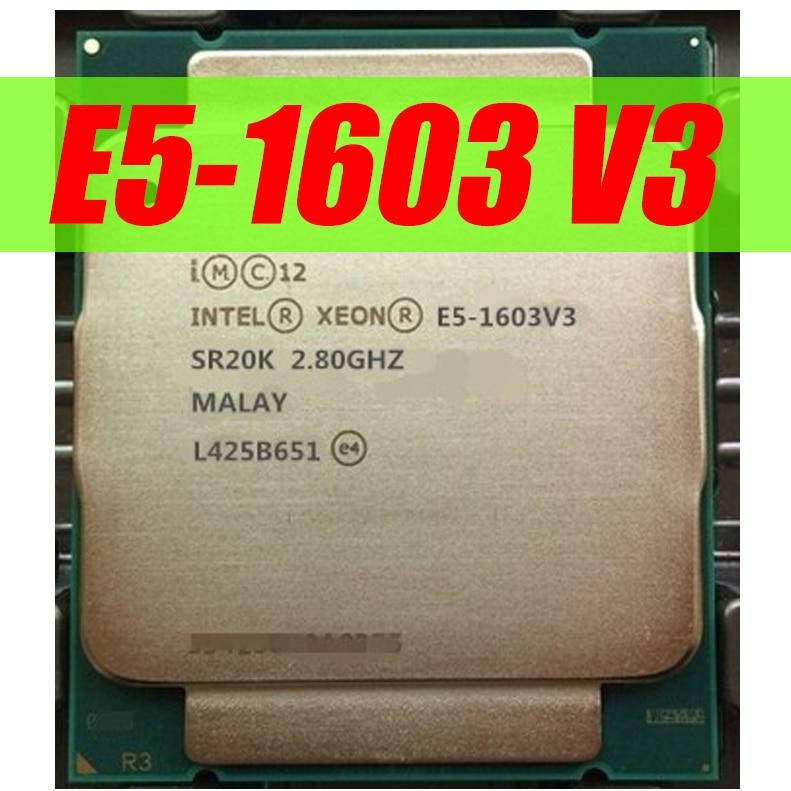 

Intel Xeon E5-1603 v3 CPU SR20K 2.8GHz/10M/140W Socket 2011-3