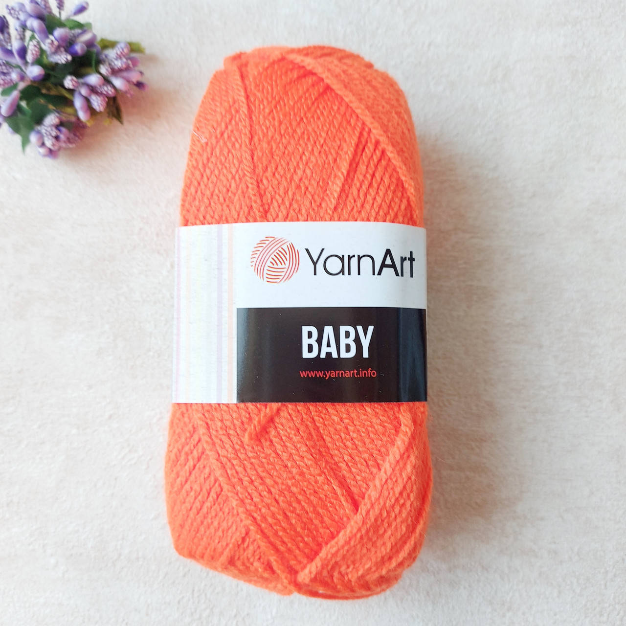 

YarnArt Baby/ Беби 8279 ярко -оранжевый